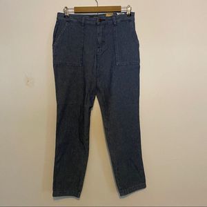 Lee Size 8 tapered blue mid rise jeans
